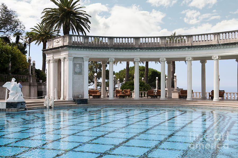 Swimmingpool with Greek Style Photograph by Brenda Kean
