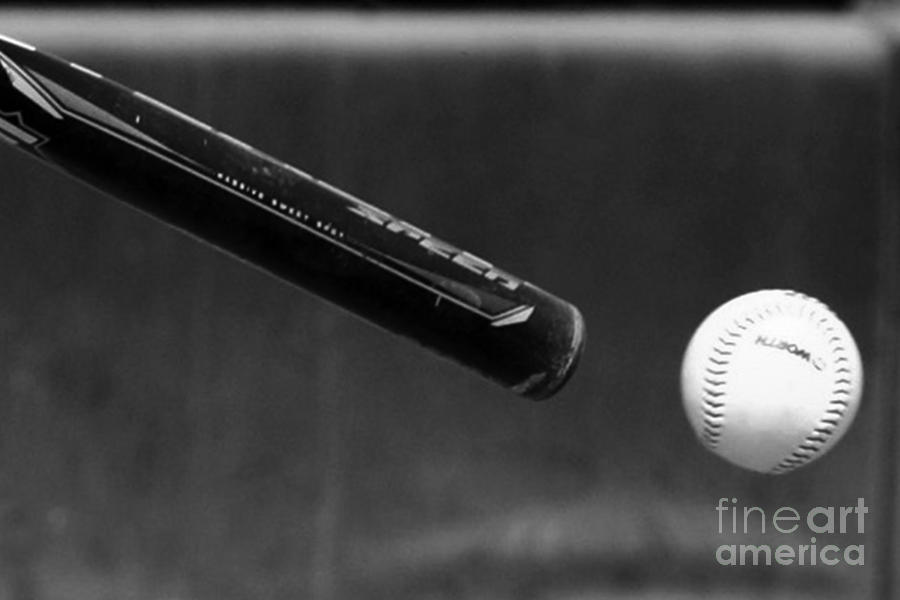 Baseball Photograph - Swing by Alan Look