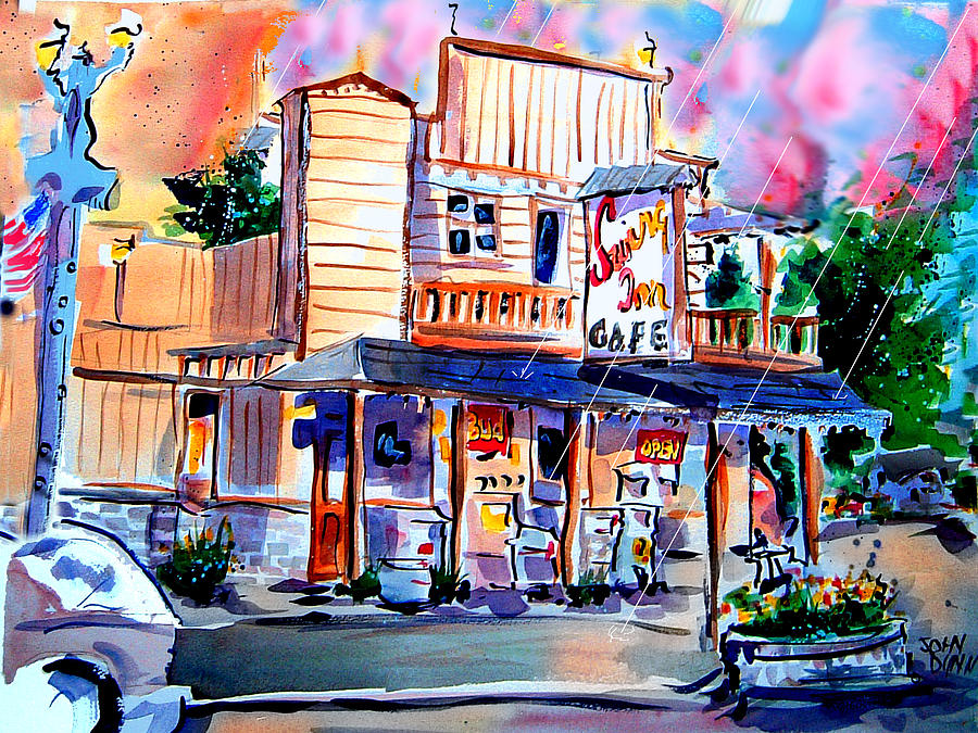 Coffee Painting - Swing Inn by John Dunn