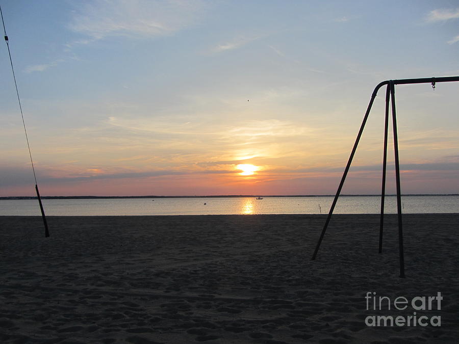 Swing Set On The Bay Photograph by Susan Carella
