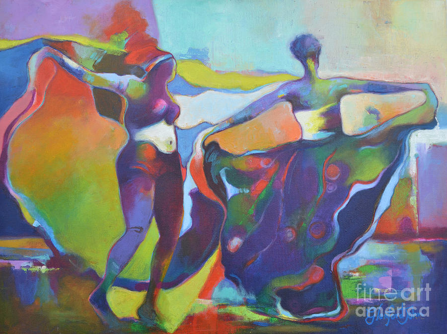Swing to the Rhythm  Painting by Glenford John