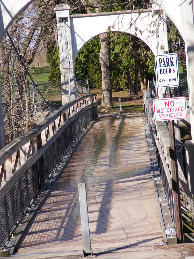 Swinging Bridge Photograph by Michelle Hoffmann Swinging Bridge Photograph by Michelle Hoffmann
