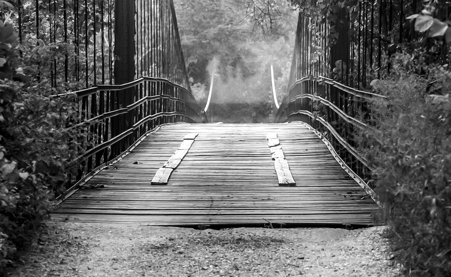Bridge Photograph - Swinging Bridge by Tracy Rollins
