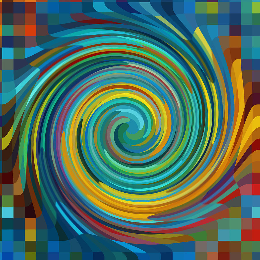 Abstract Painting - Swirl 49 by Jeelan Clark