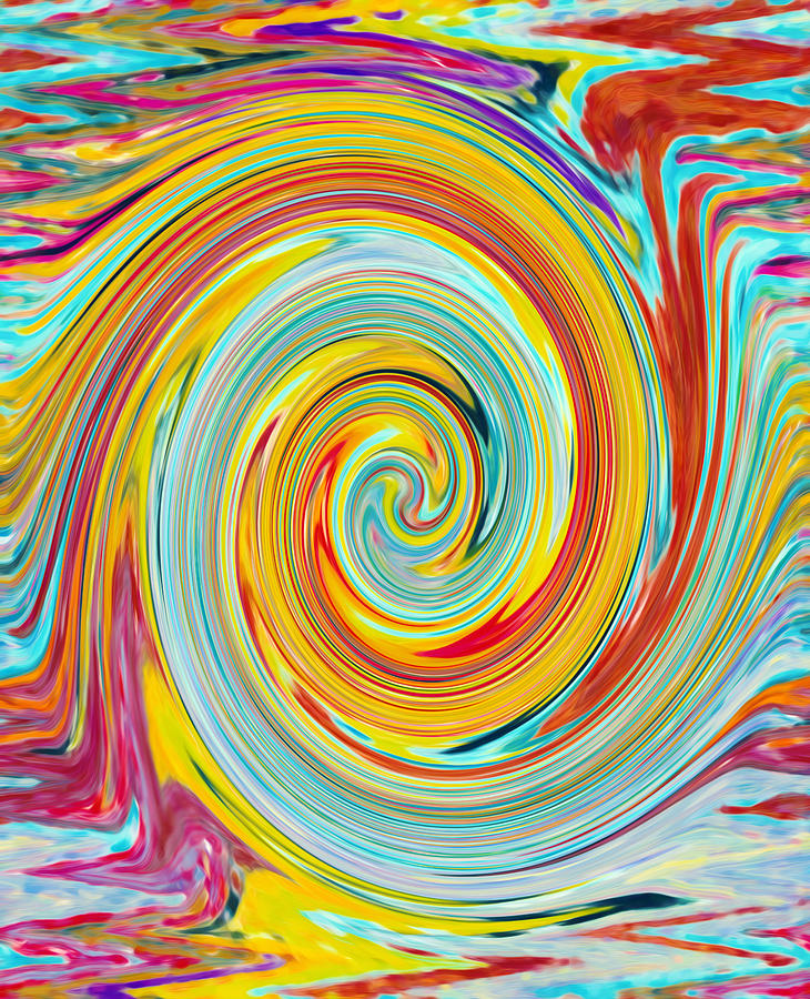 Swirl 52 Painting by Jeelan Clark - Fine Art America