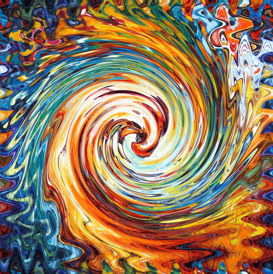 Swirl 67 Painting by Jeelan Clark - Fine Art America