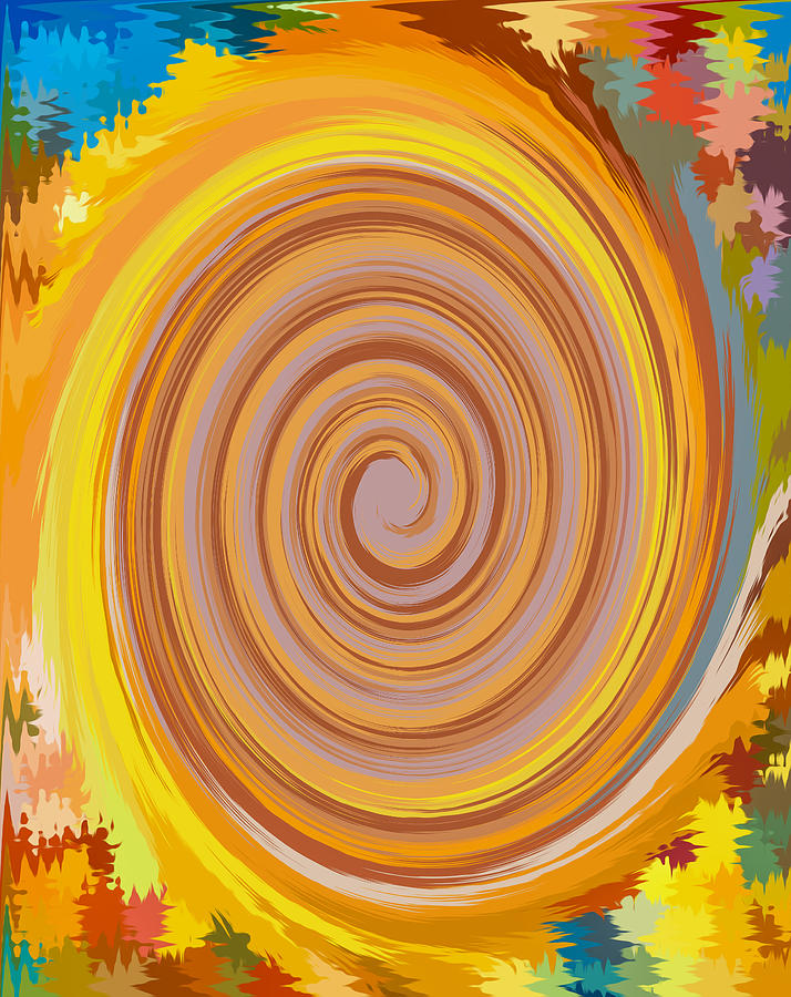 Abstract Painting - Swirl 81 by Jeelan Clark