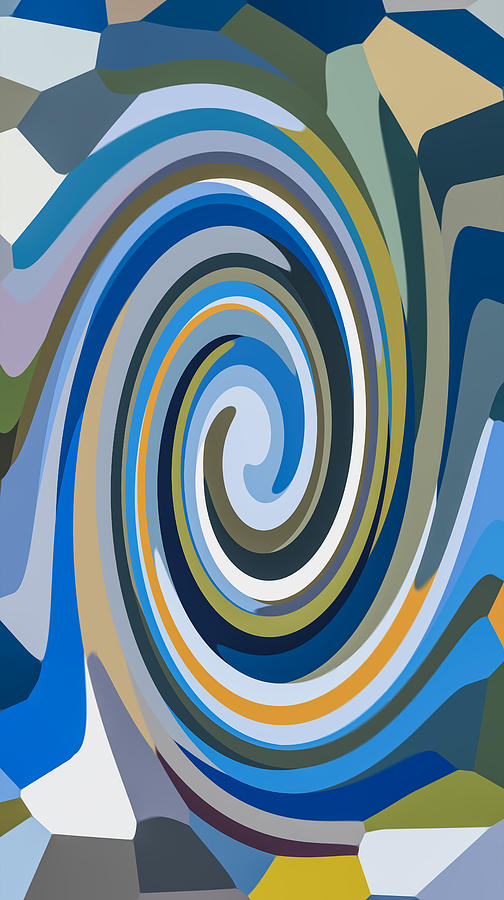 Abstract Painting - Swirl 90 by Jeelan Clark