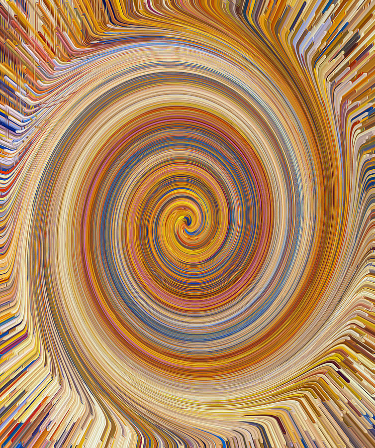 Abstract Painting - Swirl 91 by Jeelan Clark