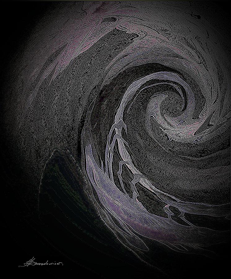 Perfect Storm Digital Art - Swirl by Andrew Drozdowicz