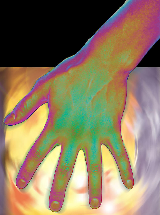Power Digital Art - Swirl Hand by Laura Pierre-Louis