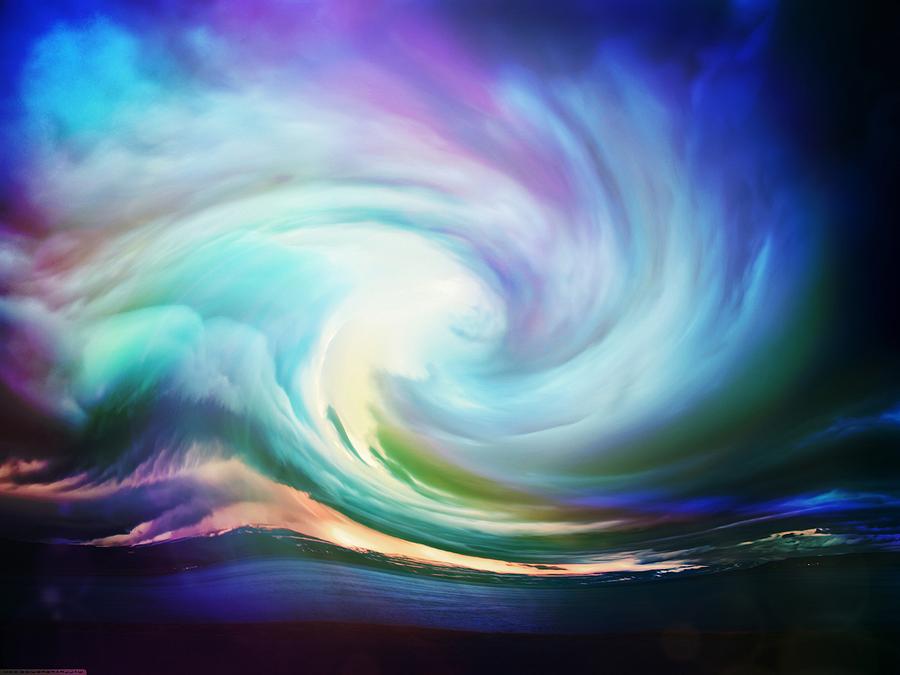 Swirl of sky Digital Art by Lilia D