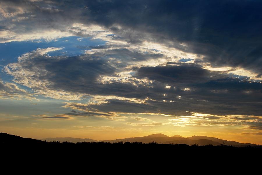 Sunset Photograph - Swirl Sky Landscape by Matt Quest