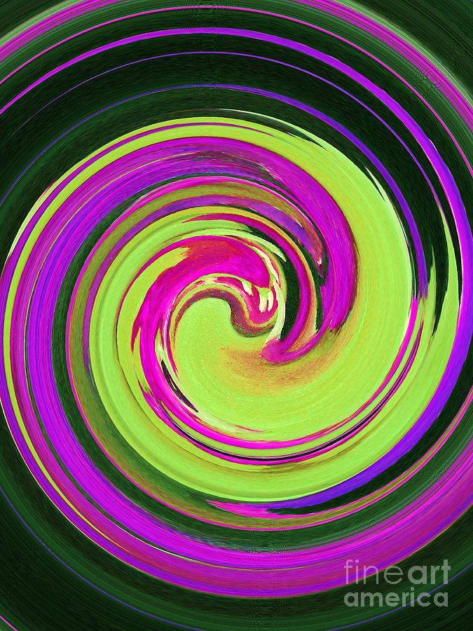 Swirl Swirl Swirl Abstract Painting by Saundra Myles