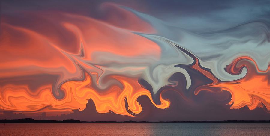 Swirled Sky Photograph by Billy Beck
