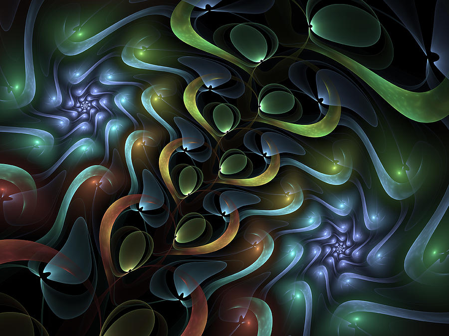 Swirling Around Digital Art by Gabiw Art