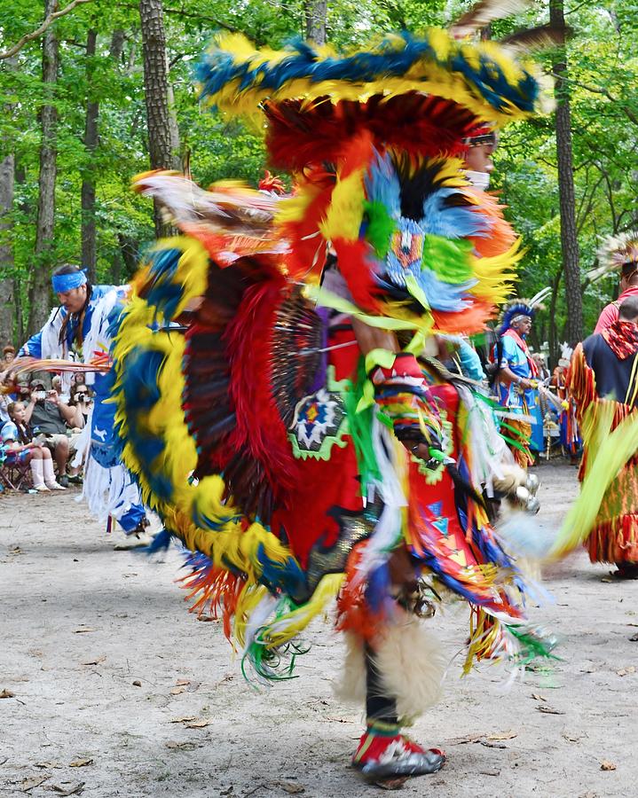 Powwow Photograph - Swirling Colors - Nanticoke Powwow Delaware by Kim Bemis