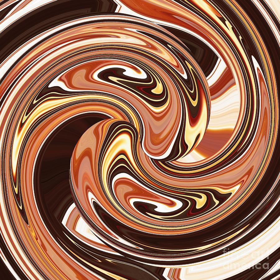 Abstract Digital Art - Swirling Desert by Sarah Loft