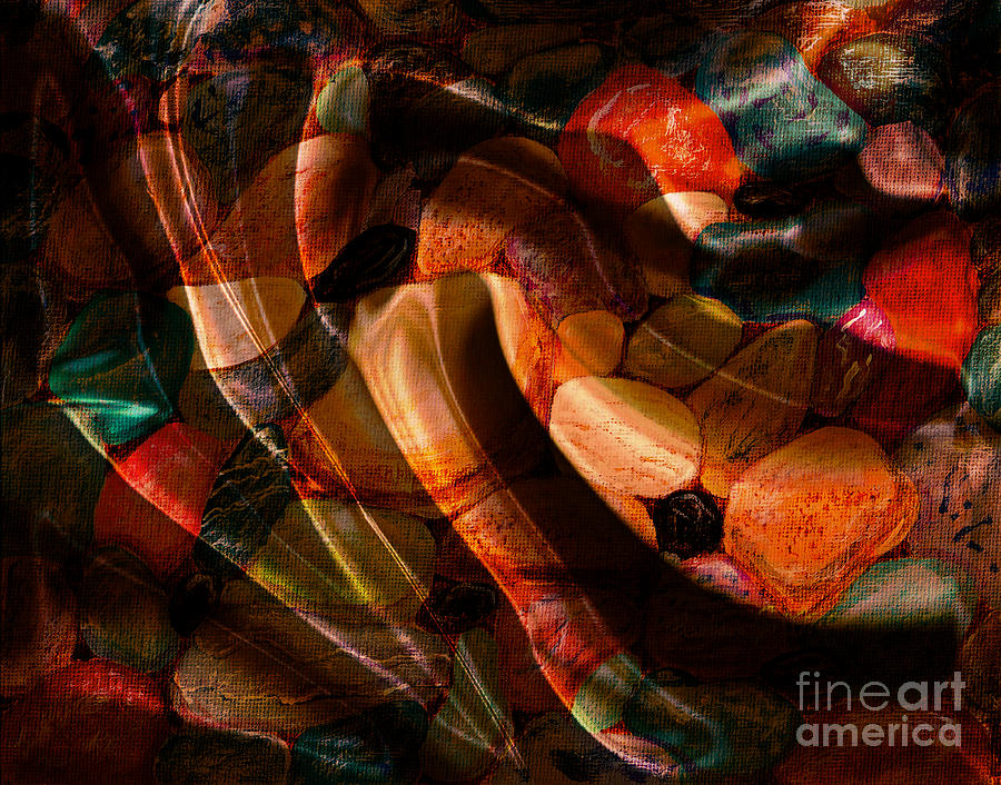 Swirling Gemstones Digital Art by Barbara A Griffin