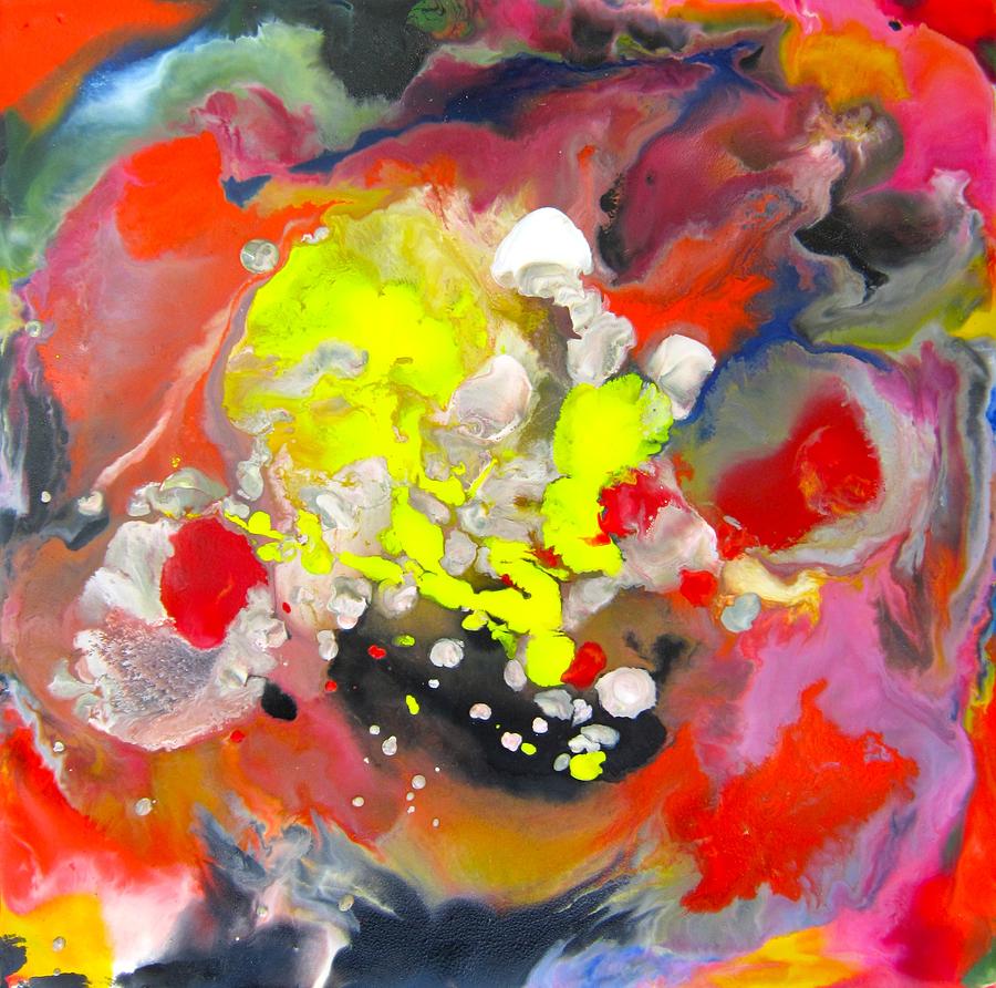 Encaustic Painting - Swirling by Marita McVeigh Encaustic Painting - Swirling by Marita McVeigh