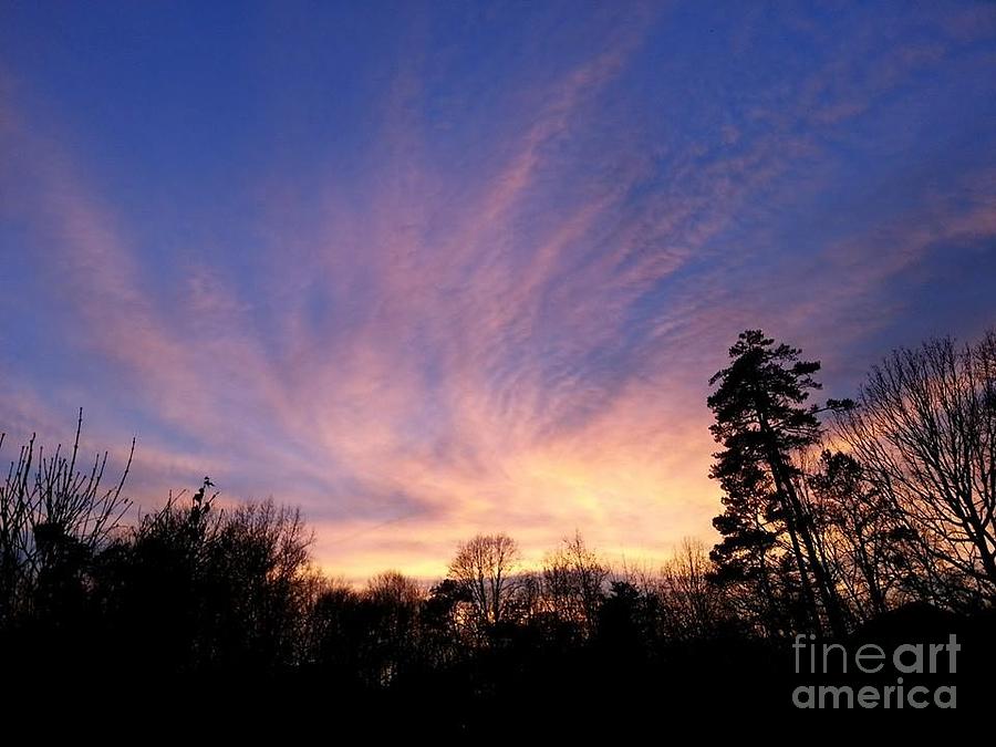 Sunset Photograph - Swirling Sky by Charlotte Gray