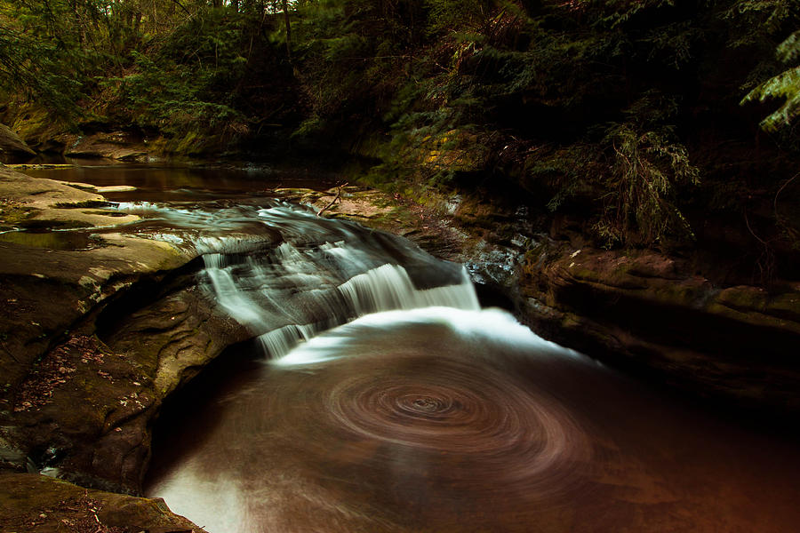 Swirling water Photograph by Haren Images- Kriss Haren