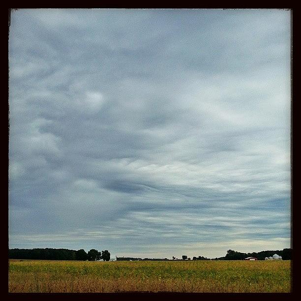 Swirls Of Clouds #hoosierskies Photograph by Sandy MacGowan