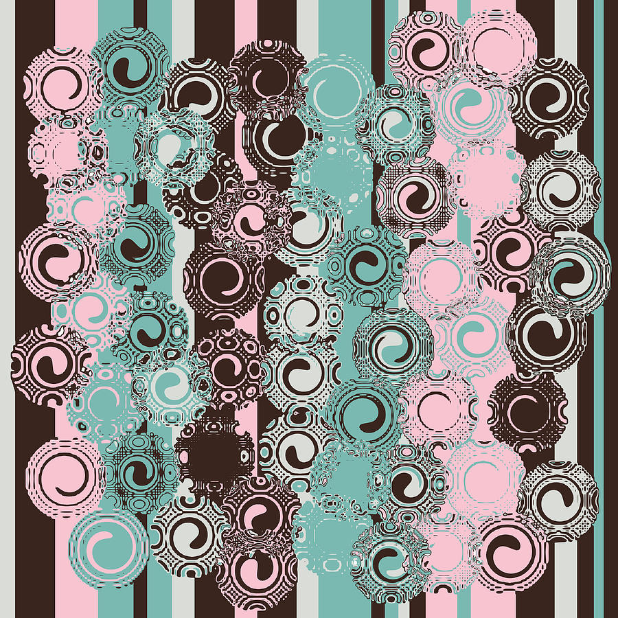 Swirly Pastels Digital Art by Bonnie Bruno