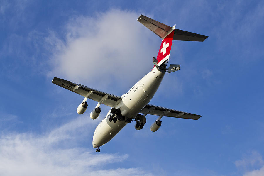 Swiss Air BAE 146 Photograph by David Pyatt | Fine Art America