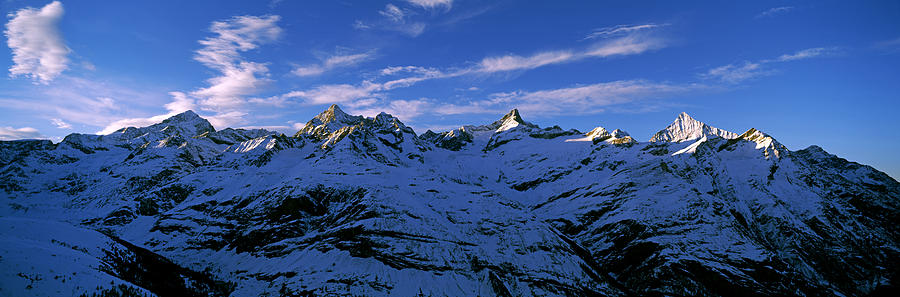 Nature Photograph - Swiss Alps From Gornergrat, Switzerland by Panoramic Images