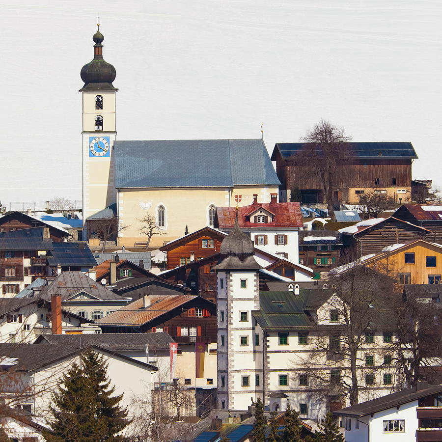 Switzerland, Flims, View Of Church Photograph by Westend61