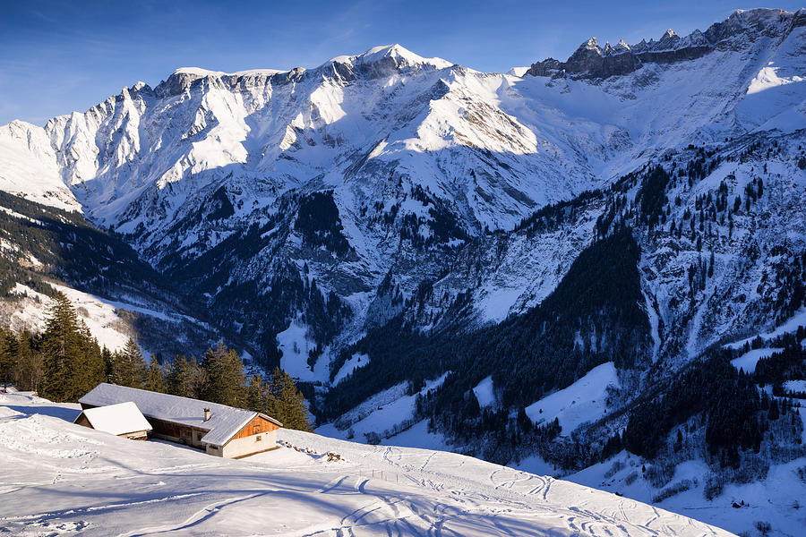 Switzerland Mountain Landscape In Winter Photograph by Matthias Hauser