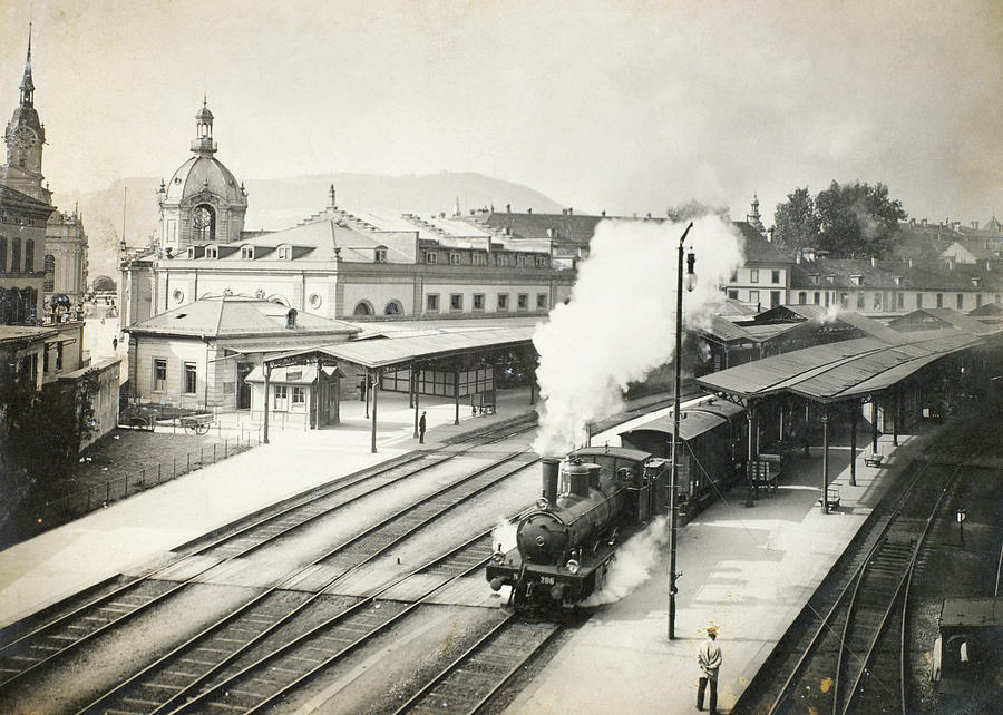 Switzerland Train Station Photograph by Granger - Pixels