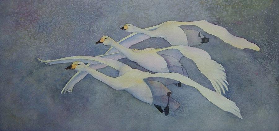 Winter Painting - Swoop by Diane MAURER