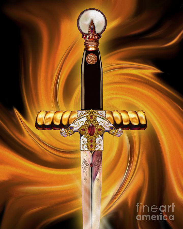 Inspirational Painting - Sword Of The Spirit by Todd L Thomas