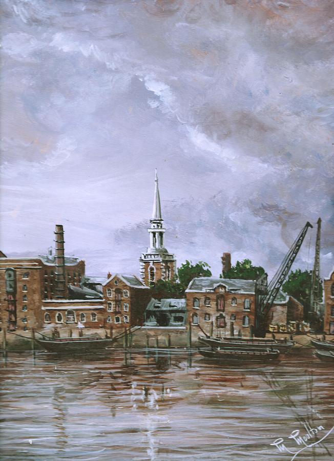 Sy Marys Church Rotherhithe London Painting by Mackenzie Moulton