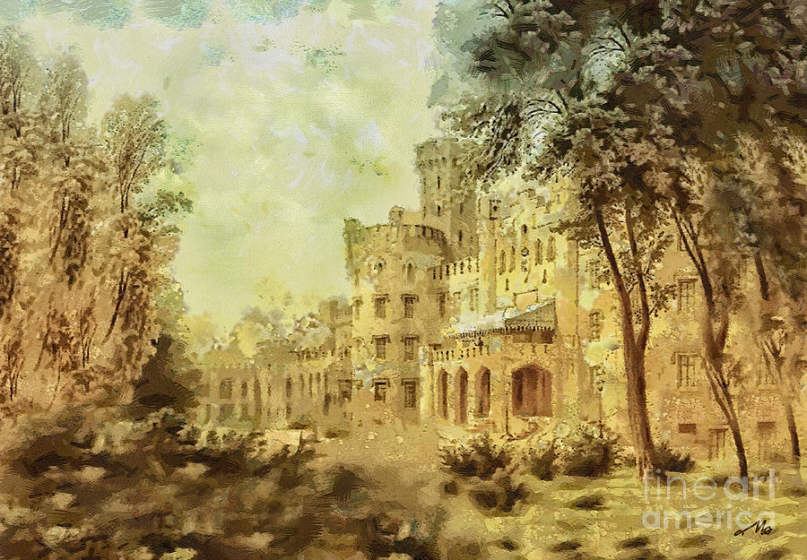 Castle Painting - Sybillas Palace by Mo T