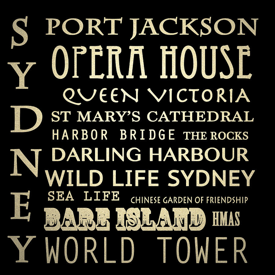 Sydney Australia Famous Landmarks Digital Art by Patricia Lintner