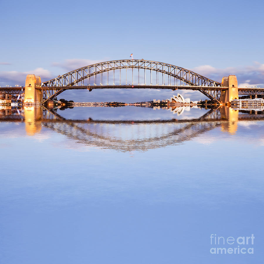 Sydney Harbour Bridge at Twilight Photograph by Colin and Linda McKie