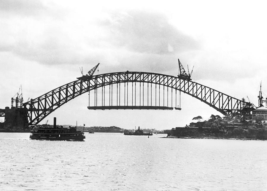 Transportation Photograph - Sydney Harbour Bridge by Underwood Archives