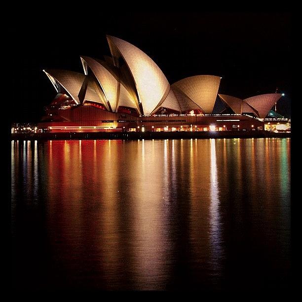 Australia Photograph - Sydney Opera House at Night by James McCartney