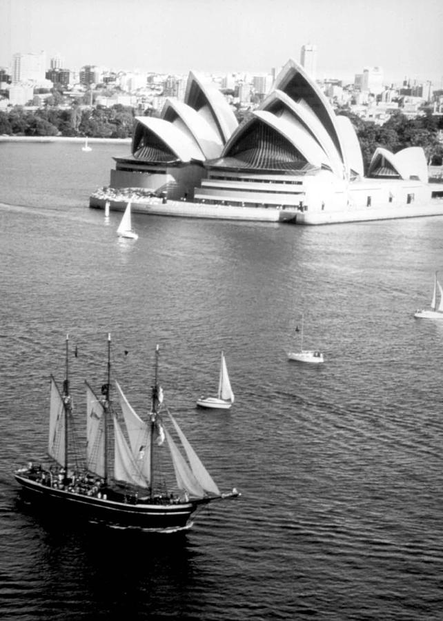 Sydney Opera House From Harbour Photograph By Retro Images Archive - Pixels