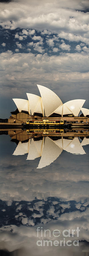 Abstract Photograph - Sydney Opera House with clouds by Sheila Smart Fine Art Photography