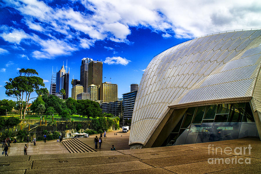 Sydney Opera Park Photograph by Rick Bragan