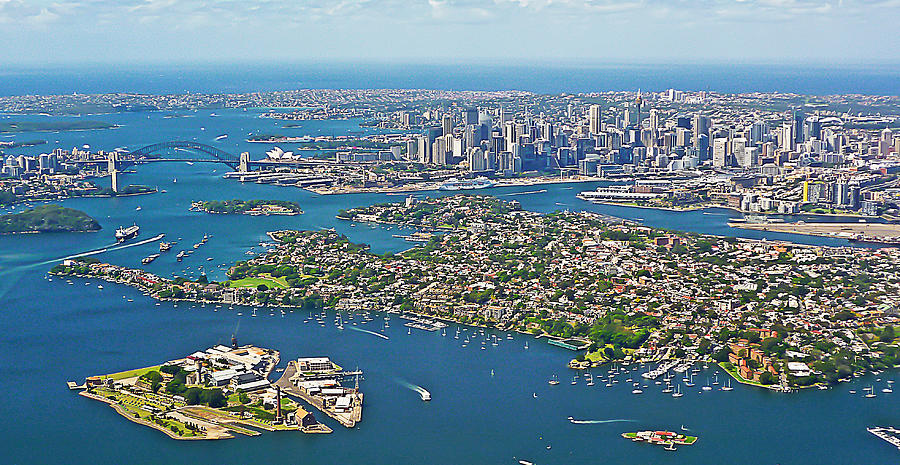 Sydney Panorama from the Air Photograph by Tony Crehan