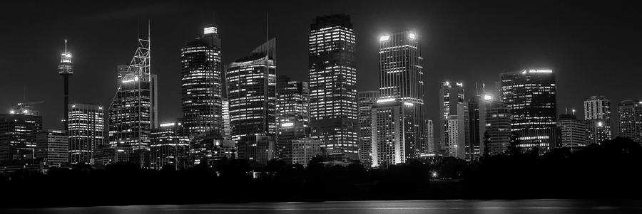 Sydney Skyline in BW Photograph by Cliff C Morris Jr - Fine Art America