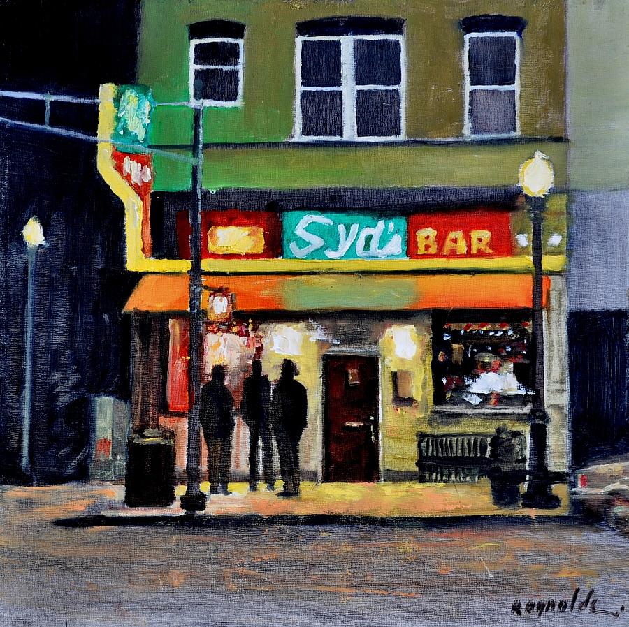 Bar Painting - Syds Bar by John Reynolds
