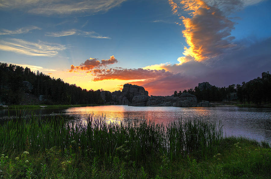 Sylvan Lake Sunset Photograph