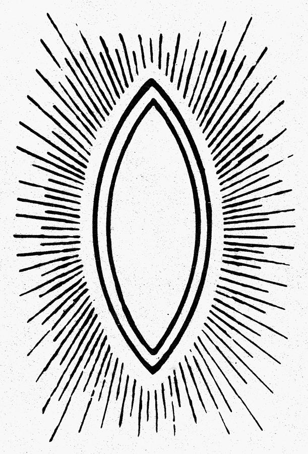 Symbol Vesica Piscis Drawing by Granger