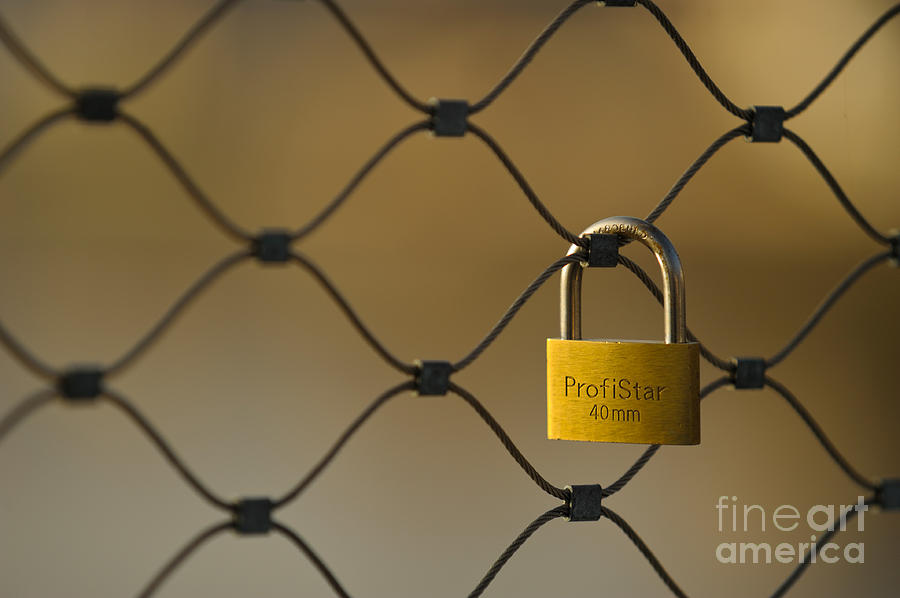 Symbolic Lock Photograph by Torsten Becker
